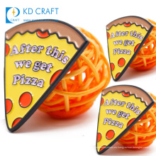 Diseño de OEM ODM personalizado personalizado en forma de comida esmalte de metal marca dominos pizza insignia de pin de solapa para la venta